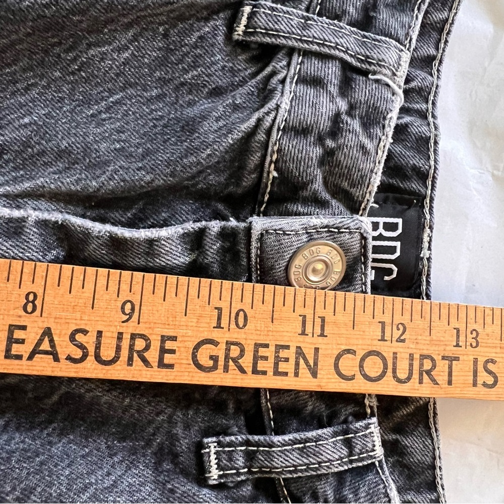 BDG Albie Black Faded Cargo Carpenters Relaxed Jeans - Picture 11 of 13